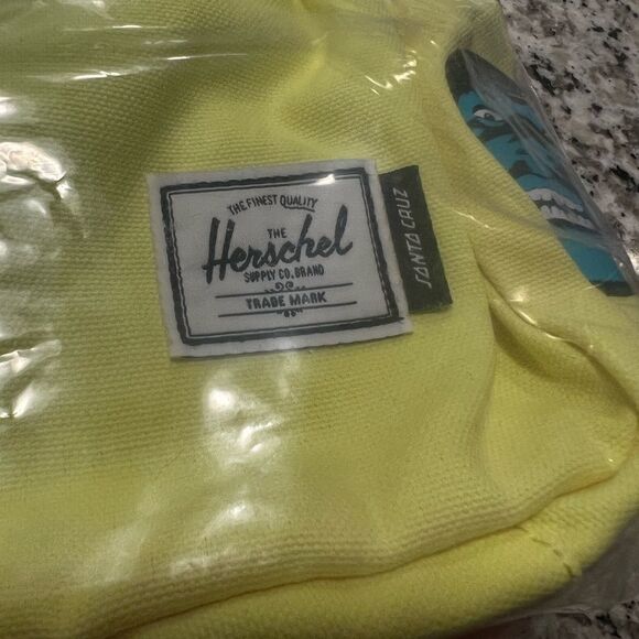 NWT Herschel x Santa Cruz skateboards Neon team riders tote. - Picture 7 of 13
